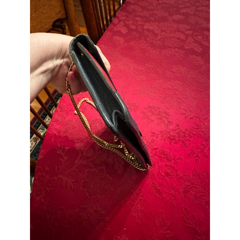 Chloé Teal Burgundy Leather Clutch One Size - Picture 10 of 11